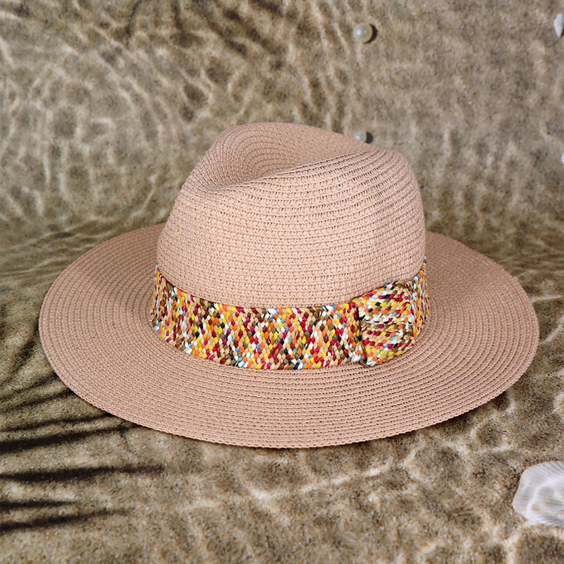 Beach Straw Fedora Hat