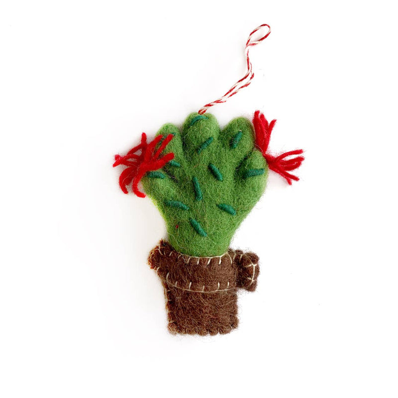 Cactus Felt Wool Ornament