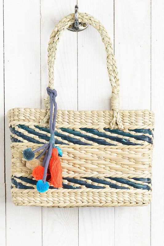 Hand Woven Straw Tote