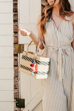 Hand Woven Straw Tote