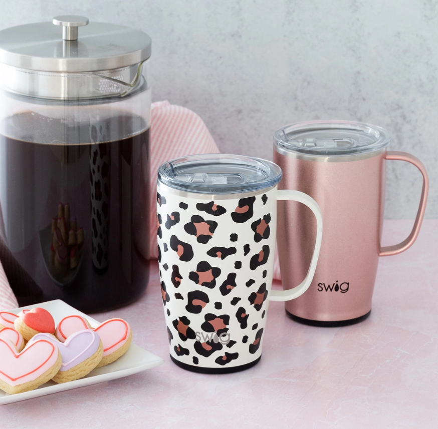 Swig 18 oz Travel Mug - Luxy Leopard